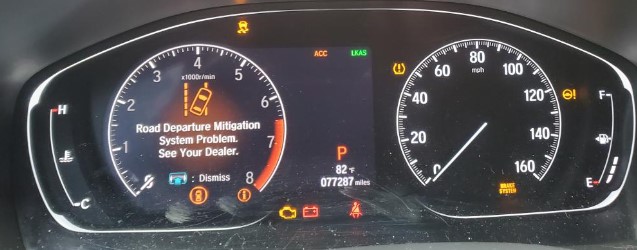 2018 Honda Accord All Warning Lights On