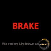 BMW X3 Brake Warning Light